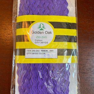 Purple 6mm Ric Rac Trim